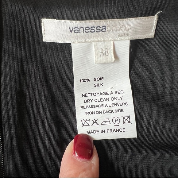 VANESSA BRUNO 100% SILK MIDI SKIRT ARTSY MIXED METALS ROMANTIC WHIMSYGOTH WITCHY - Picture 11 of 11